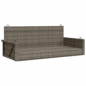 vidaXL szürke polyrattan hintapad 119x56x48 cm kép