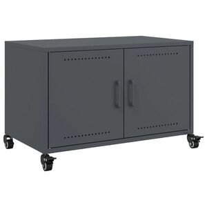 vidaXL antracitszürke acél TV-szekrény 68 x 39 x 43, 5 cm kép