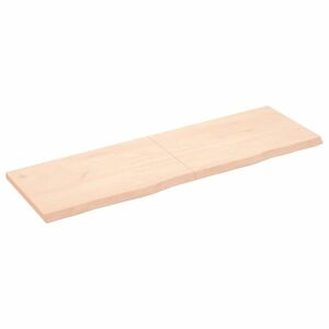 vidaXL kezeletlen tömör fa fürdőszobai pult 160x50x(2-4) cm kép