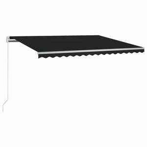 vidaXL antracitszürke szélérzékelős és LED-es napellenző 300 x 250 cm kép