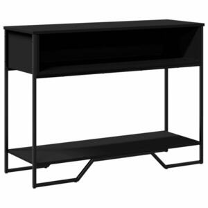 vidaXL fekete szerelt fa tálalóasztal 100 x 35 x 74, 5 cm kép