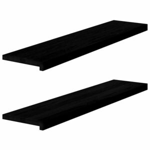 vidaXL lépcsőfokok 2 db Sötétbarna 110x30x2 cm tömör fa tölgyfa kép