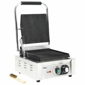 vidaXL kontaktgrill rozsdamentes acélból 1800 W 31 x 30, 5 x 20 cm kép