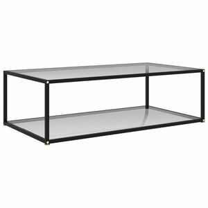 vidaXL 322902 Coffee Table Transparent 120x60x35 cm Tempered Glass kép