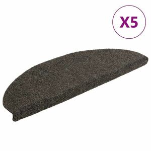 vidaXL 5 db antracit tűlyukasztott öntapadó lépcsővédő 65 x 21 x 4 cm kép