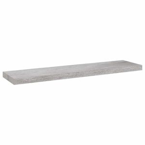 vidaXL betonszürke MDF lebegő fali polc 90 x 23, 5 x 3, 8 cm kép