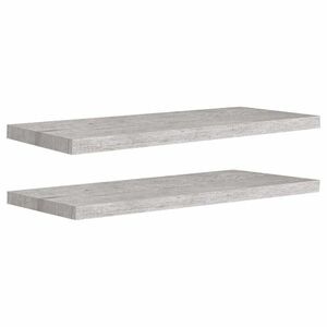 vidaXL 2 db betonszürke MDF lebegő fali polc 80 x 23, 5 x 3, 8 cm kép