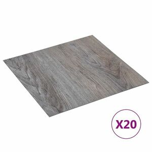 vidaXL 20 db világosbarna öntapadó PVC padlólap 1, 86 m² kép