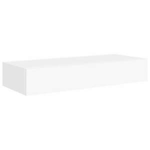 vidaXL fehér MDF falra szerelhető fiókos polc 60 x 23, 5 x 10 cm kép