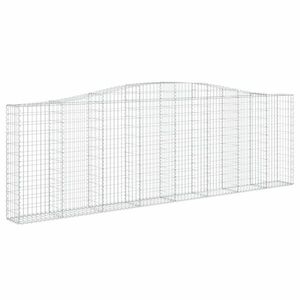 vidaXL íves horganyzott vas gabion kosár 400x30x120/140 cm kép