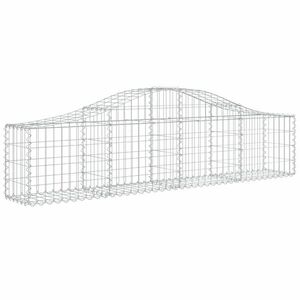 vidaXL íves horganyzott vas gabion kosár 200x30x40/60 cm kép