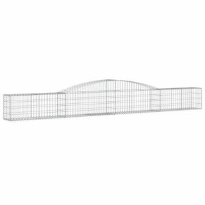 Íves horganyzott vas gabion kosár 400x30x40/60 cm kép