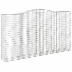 Íves horganyzott vas gabion kosár 400x50x220/240 cm kép