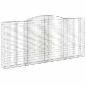 Íves horganyzott vas gabion kosár 400x30x180/200 cm kép