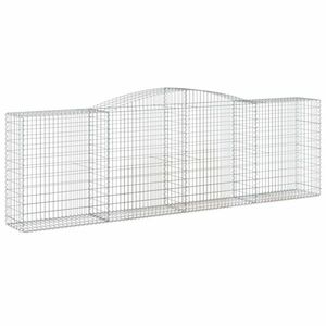 Íves horganyzott vas gabion kosár 400x50x120/140 cm kép