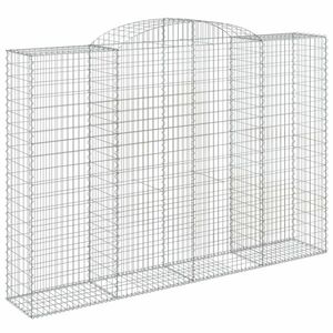 vidaXL íves horganyzott vas gabion kosár 300 x 50 x 200/220 cm kép