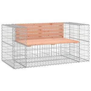 vidaXL tömör duglászfenyő gabion kerti pad 143 x 71 x 65, 5 cm kép