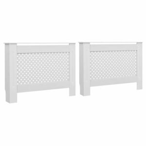 vidaXL 2 db fehér MDF radiátorburkolat 112 x 19 x 81, 5 cm kép