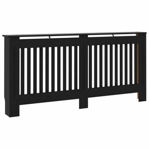 vidaXL fekete MDF radiátorburkolat 172 x 19 x 81, 5 cm kép