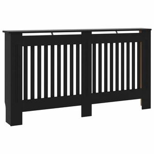 vidaXL fekete MDF radiátorburkolat 152 x 19 x 81, 5 cm kép