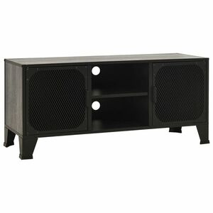 vidaXL szürke fém és MDF TV-szekrény 105 x 36 x 47 cm kép