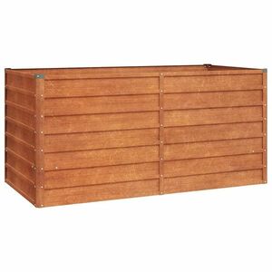 vidaXL rozsda színű színű corten acél kerti magaságyás 160x80x77 cm kép