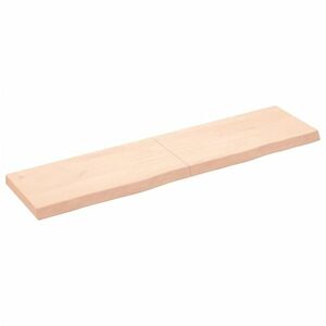 vidaXL kezeletlen tömör tölgyfa asztallap 160x40x(2-6) cm kép