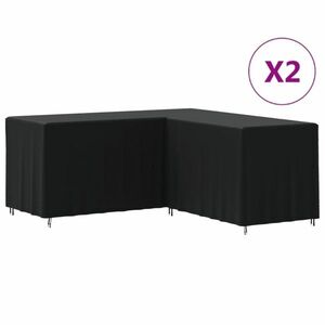 vidaXL 2 db 420D oxford-szövet L-alakú kanapéhuzat 215 x 215 x 80 cm kép