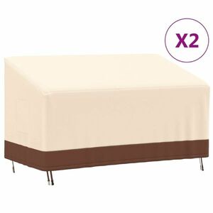 vidaXL 2 db 600D oxford-szövet 3-személyes padhuzat 159x84x56/81 cm kép