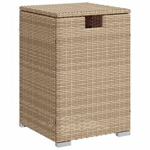 vidaXL bézs polyrattan propántartály borító asztal 40 x 40 x 60 cm kép