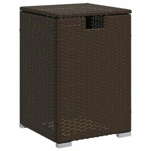 vidaXL barna polyrattan propántartály borító asztal 40 x 40 x 60 cm kép