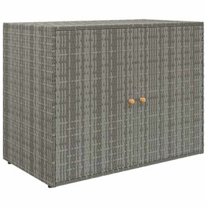 vidaXL szürke polyrattan kerti tárolószekrény 100 x 55, 5 x 80 cm kép