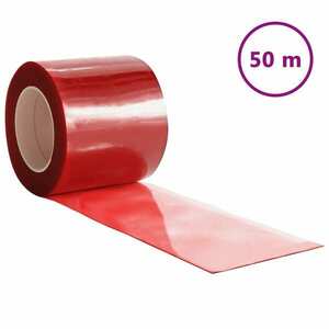 vidaXL piros PVC ajtófüggöny 200 mm x 2 mm 50 m kép