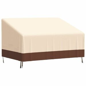 vidaXL bézs 600D oxford 2 személyes padhuzat 137 x 97 x 48/74 cm kép