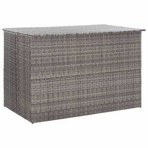 vidaXL szürke polyrattan kerti tárolóláda 150 x 100 x 100 cm kép