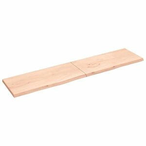 vidaXL kezeletlen tömör tölgyfa asztallap 220x50x(2-4) cm kép