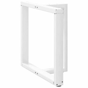 vidaXL 2 db fehér acél étkezőasztal lábak T-alakú 80x35x(72-73) cm kép