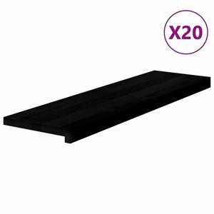 vidaXL lépcsőfokok 20 db Sötétbarna 90x25x2 cm tömör fa tölgyfa kép