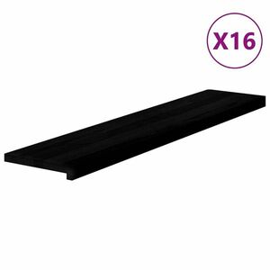 vidaXL lépcsőfokok 16 db sötétbarna 120x25x2 cm tömör fa tölgyfa kép