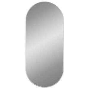 vidaXL ezüstszínű ovális falitükör 100x45 cm kép