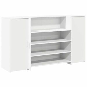 vidaXL recepciós pult fehér 180x50x103, 5 cm szerelt fa kép