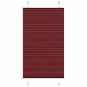 vidaXL pliszírozott redőny Bordeaux piros 70x100 cm szövetszélesség kép