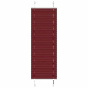 vidaXL pliszírozott redőny Bordeaux piros 45x100 cm Szövetszélesség kép