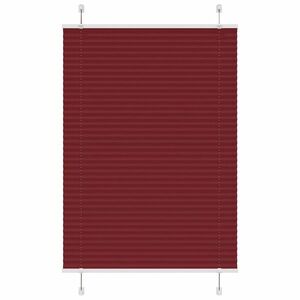 vidaXL pliszírozott redőny Bordeaux piros 90x150 cm szövetszélesség kép