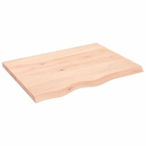 vidaXL kezeletlen tömör tölgyfa fali polc 80x60x(2-4) cm kép