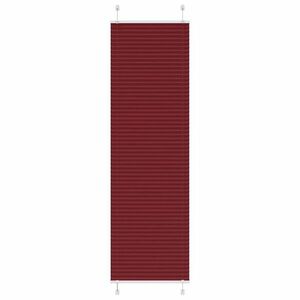 vidaXL pliszírozott redőny Bordeaux piros 65x200 cm szövetszélesség kép