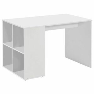 FMD fehér íróasztal oldalpolcokkal 117 x 72, 9 x 73, 5 cm kép