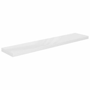 vidaXL magasfényű fehér MDF lebegő fali polc 120 x 23, 5 x 3, 8 cm kép