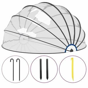 vidaXL medencekupola 559 x 275 cm kép