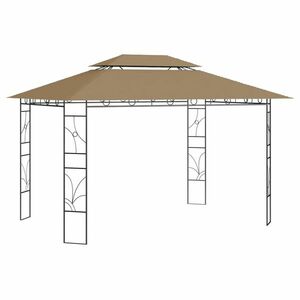 vidaXL tópszínű pavilon 4 x 3 x 2, 7 m 160 g/m² kép